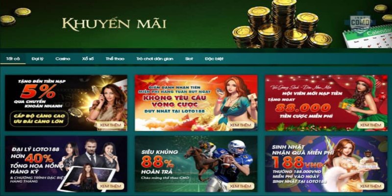 Khuyến mãi Loto188 đem đến cho người chơi nhiều ưu điểm hữu ích